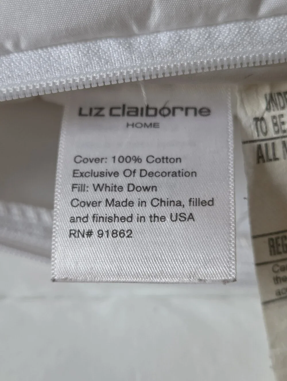 Liz Claiborne plush down